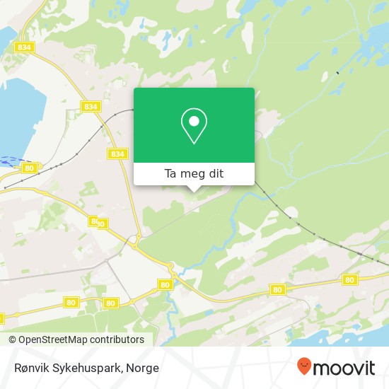 Rønvik Sykehuspark kart