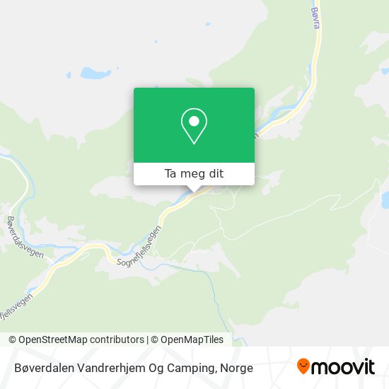 Bøverdalen Vandrerhjem Og Camping kart