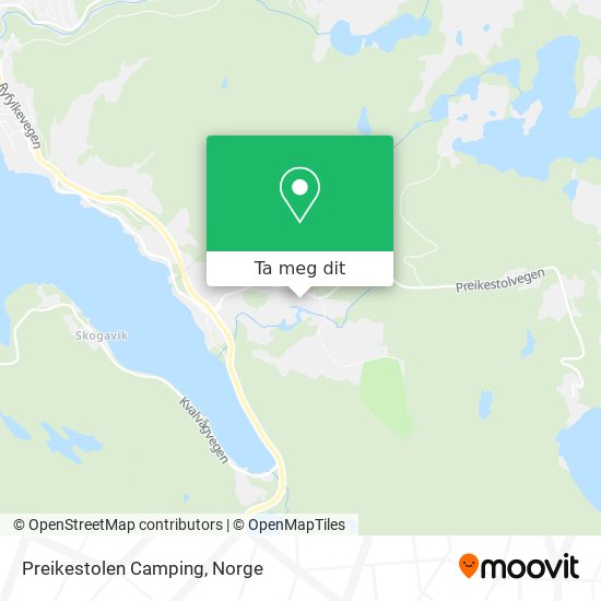 Preikestolen Camping kart