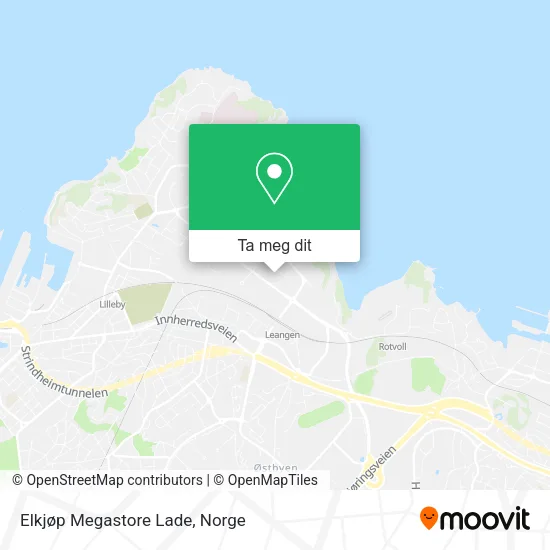 Elkjøp Megastore Lade kart