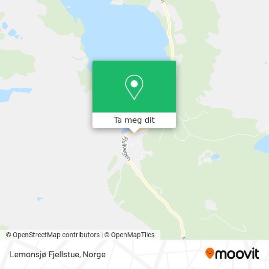 Lemonsjø Fjellstue kart