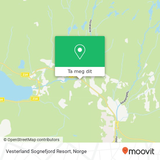 Vesterland Sognefjord Resort kart