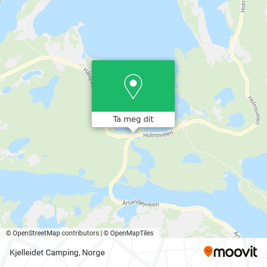 Kjelleidet Camping kart