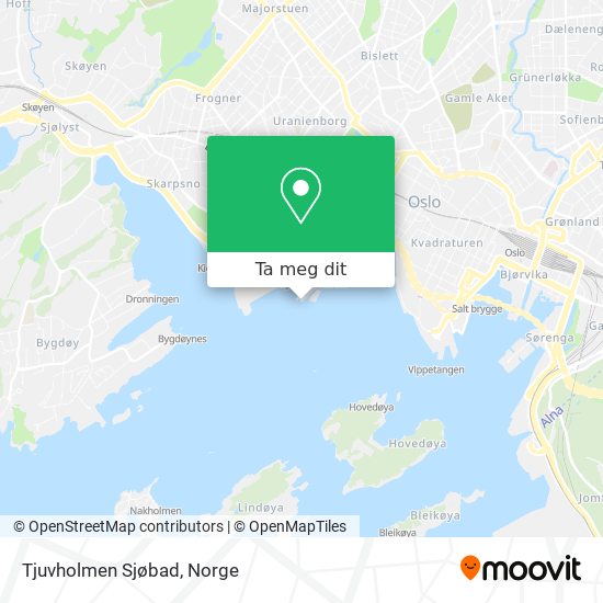 Tjuvholmen Sjøbad kart