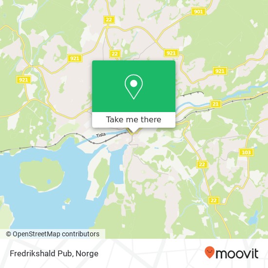 Fredrikshald Pub kart