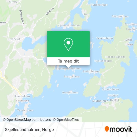 Skjellesundholmen kart