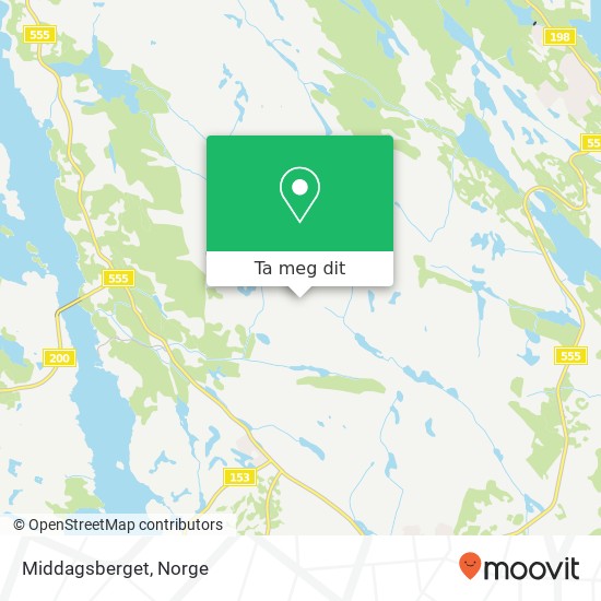 Middagsberget kart