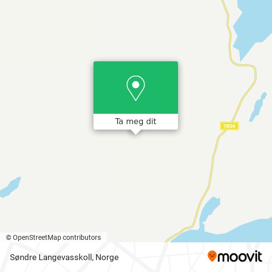 Søndre Langevasskoll kart