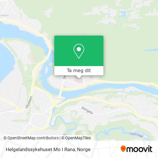 Helgelandssykehuset Mo I Rana kart
