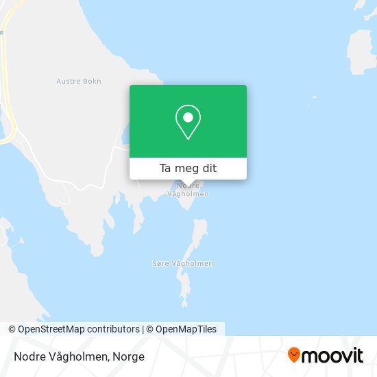 Nodre Vågholmen kart