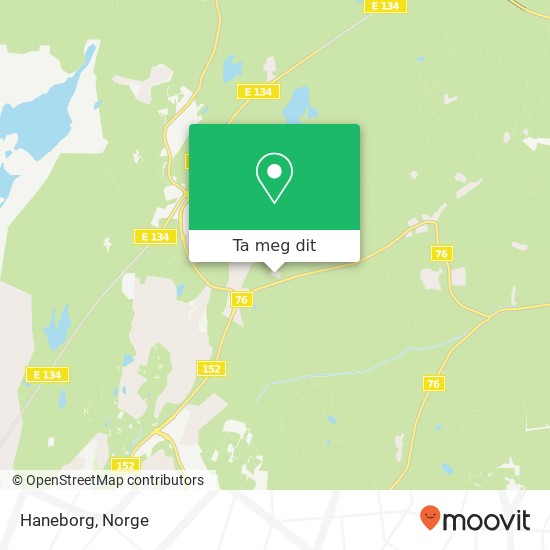 Haneborg kart