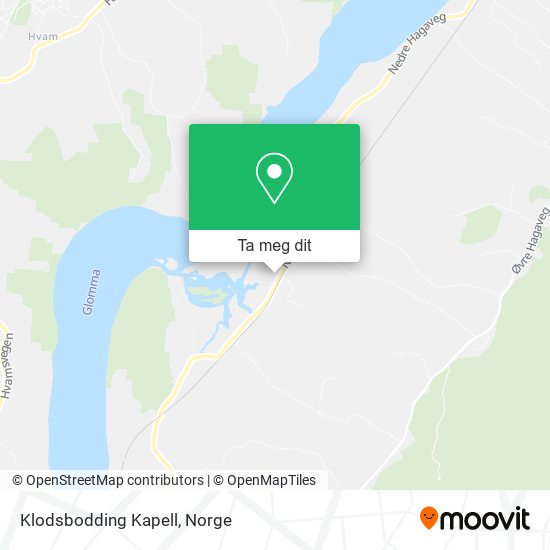 Klodsbodding Kapell kart