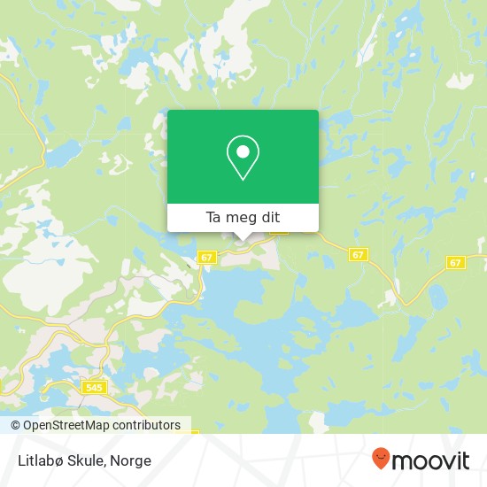 Litlabø Skule kart
