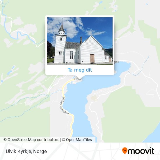 Ulvik Kyrkje kart