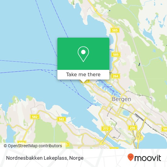 Nordnesbakken Lekeplass kart