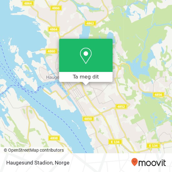 Haugesund Stadion kart