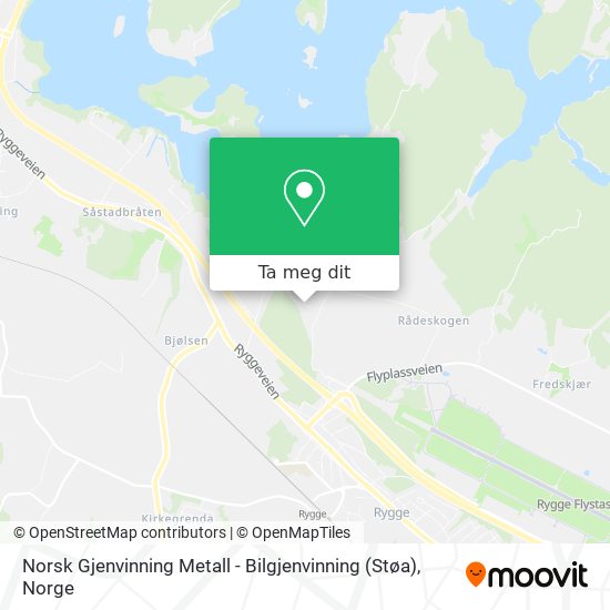Norsk Gjenvinning Metall - Bilgjenvinning (Støa) kart
