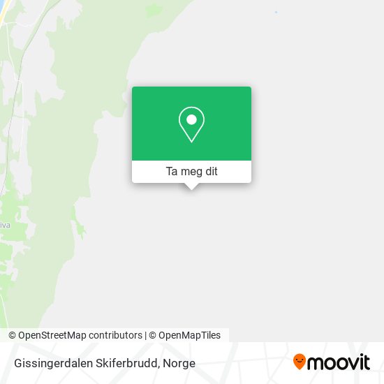Gissingerdalen Skiferbrudd kart