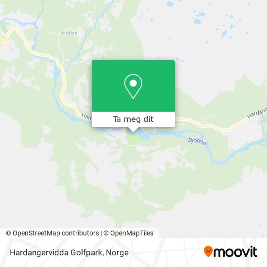 Hardangervidda Golfpark kart