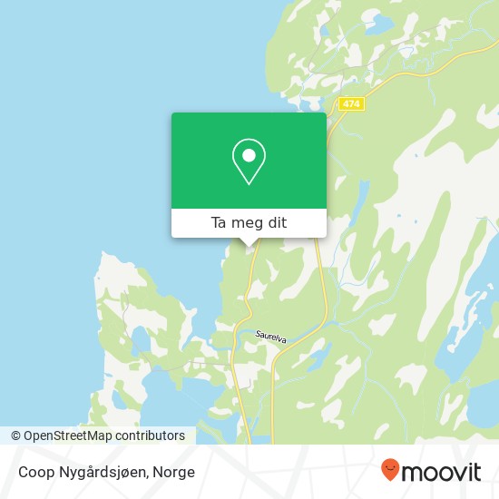 Coop Nygårdsjøen kart