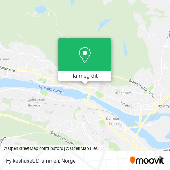 Fylkeshuset, Drammen kart