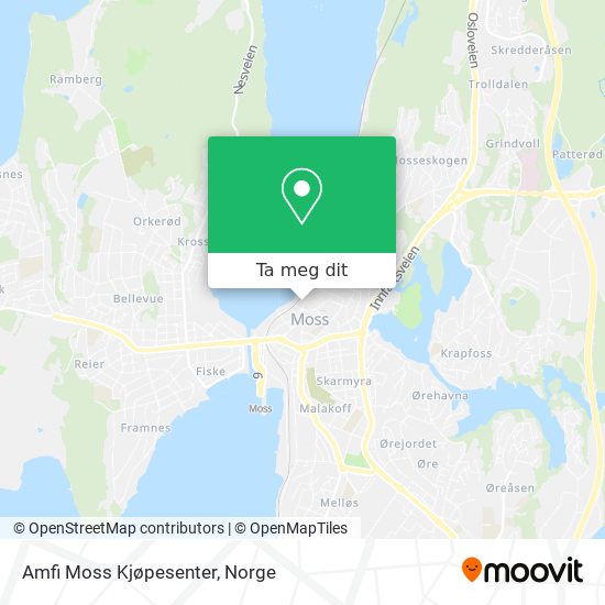 Amfi Moss Kjøpesenter kart