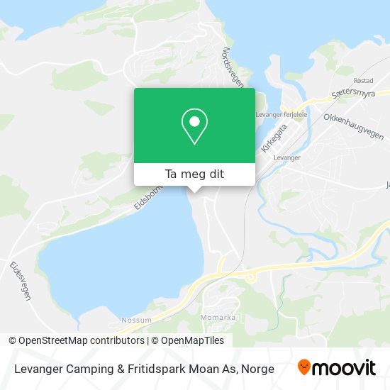 Levanger Camping & Fritidspark Moan As kart