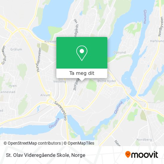 St. Olav Videregående Skole kart