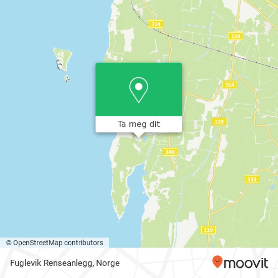 Fuglevik Renseanlegg kart