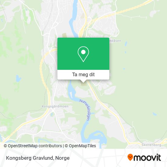 Kongsberg Gravlund kart