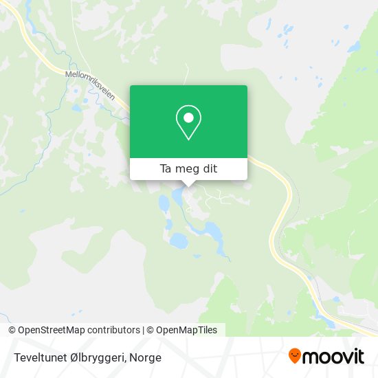 Teveltunet Ølbryggeri kart