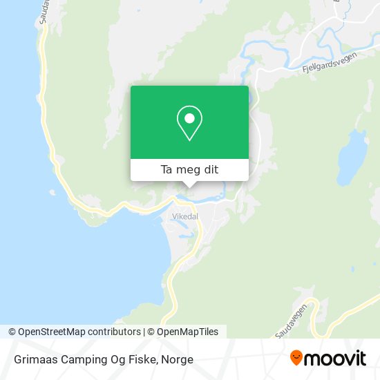 Grimaas Camping Og Fiske kart