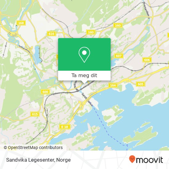 Sandvika Legesenter kart
