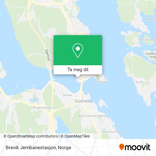 Brevik Jernbanestasjon kart