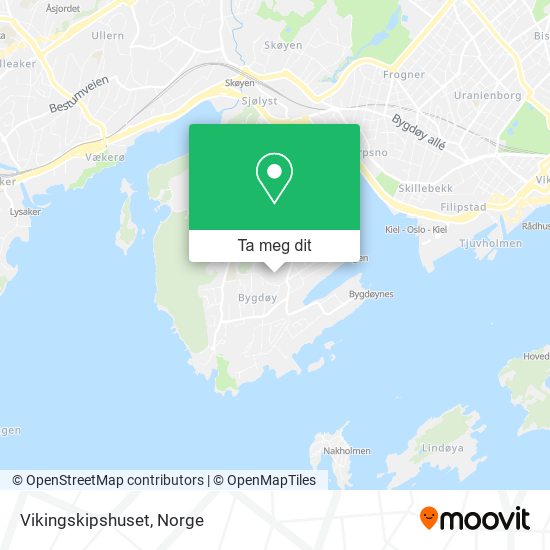 Vikingskipshuset kart