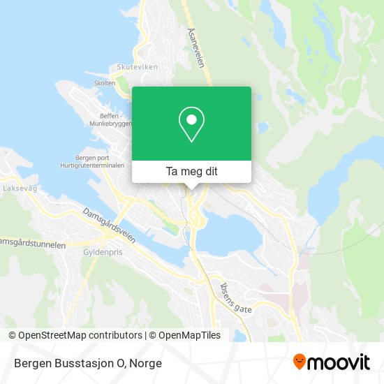 Bergen Busstasjon O kart