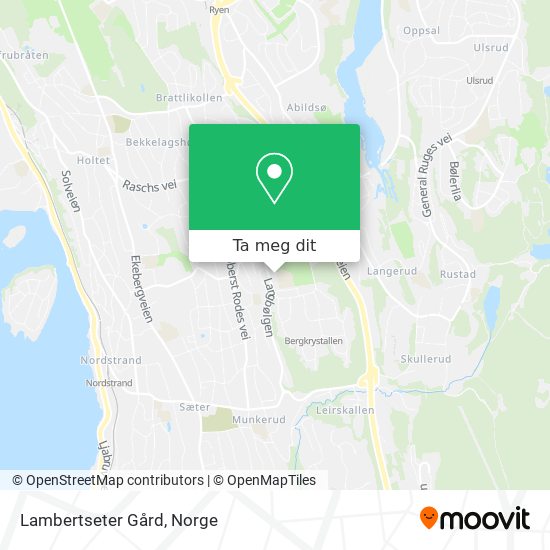 Lambertseter Gård kart