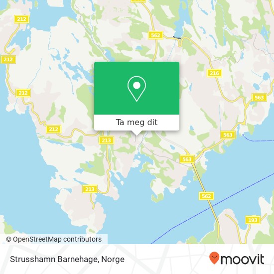 Strusshamn Barnehage kart