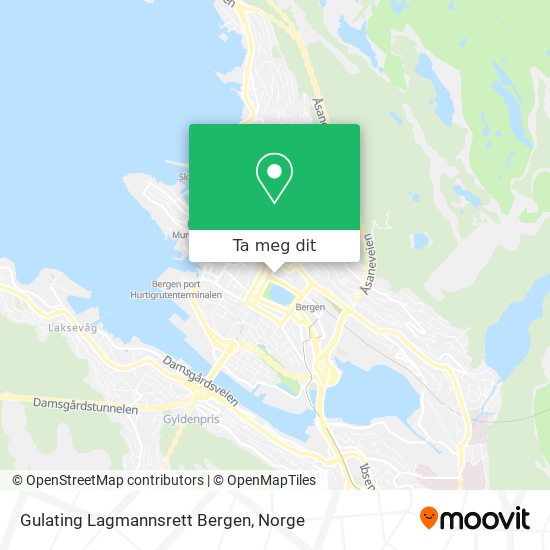 Gulating Lagmannsrett Bergen kart