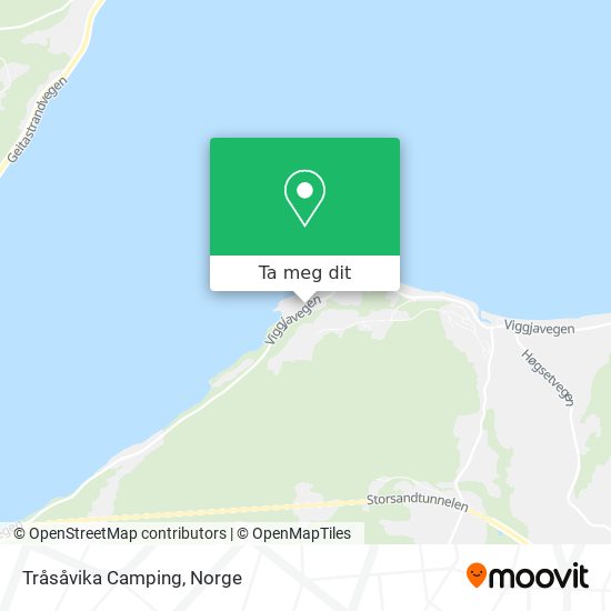 Tråsåvika Camping kart