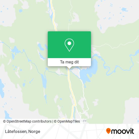 Låtefossen kart