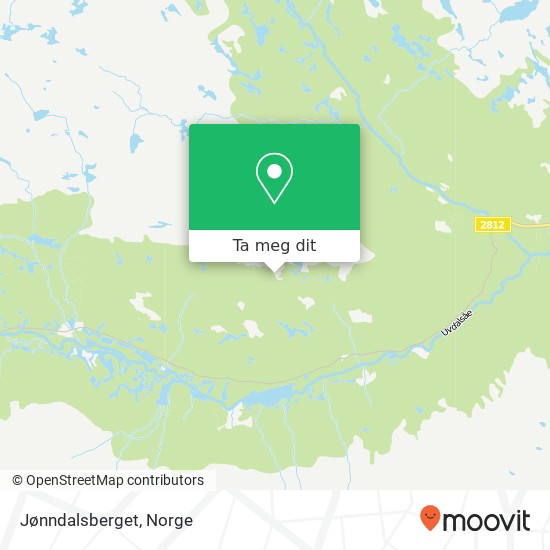 Jønndalsberget kart