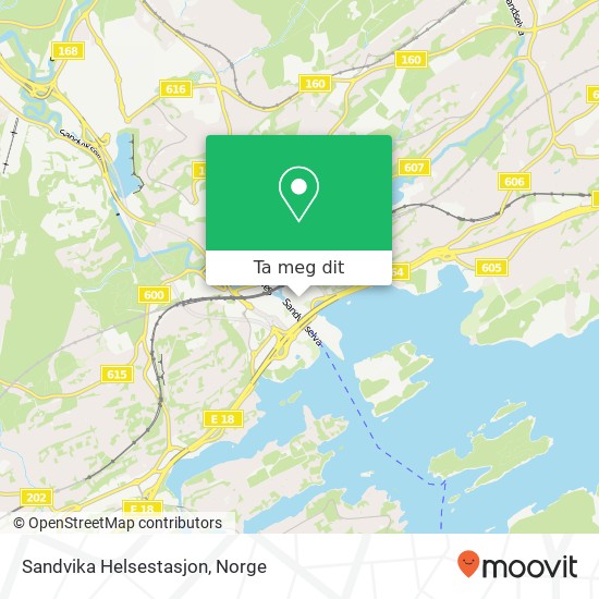 Sandvika Helsestasjon kart