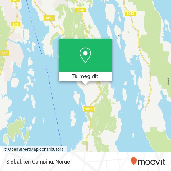 Sjøbakken Camping kart