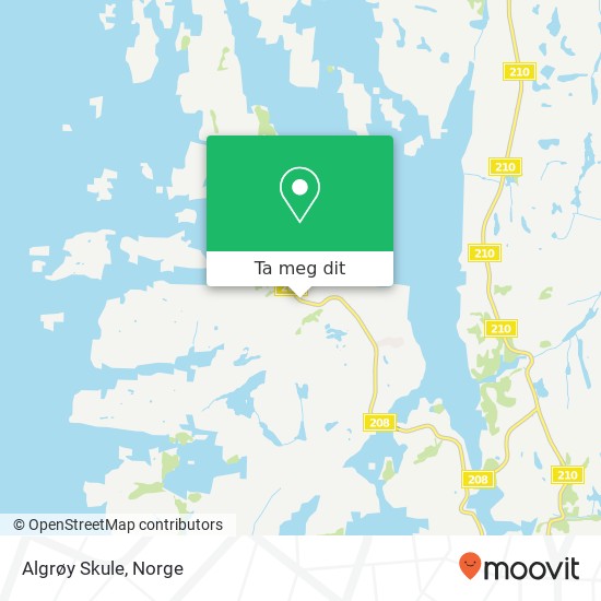 Algrøy Skule kart