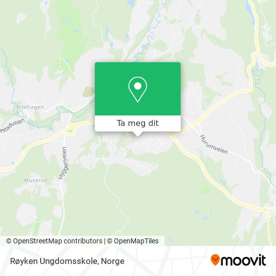 Røyken Ungdomsskole kart