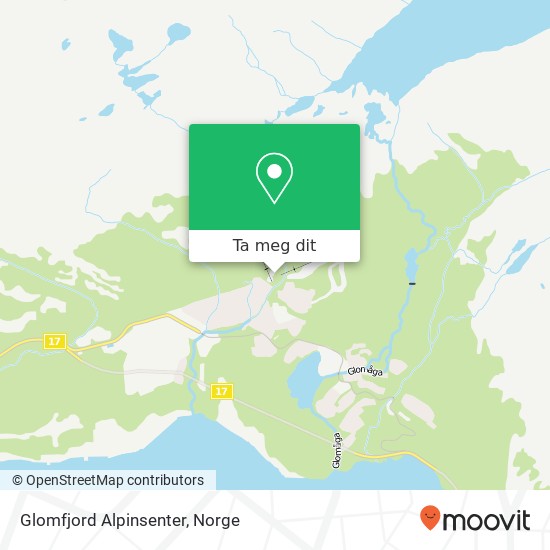 Glomfjord Alpinsenter kart