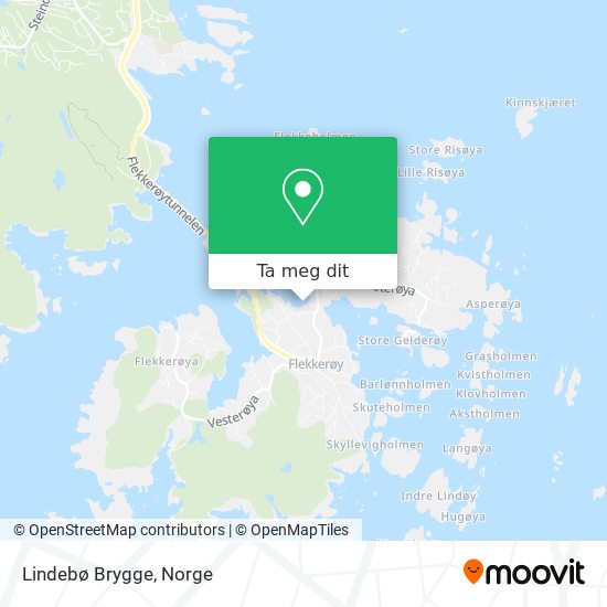 Lindebø Brygge kart