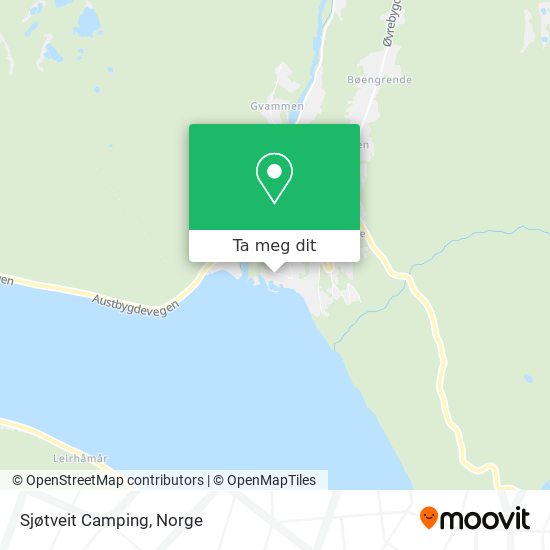 Sjøtveit Camping kart