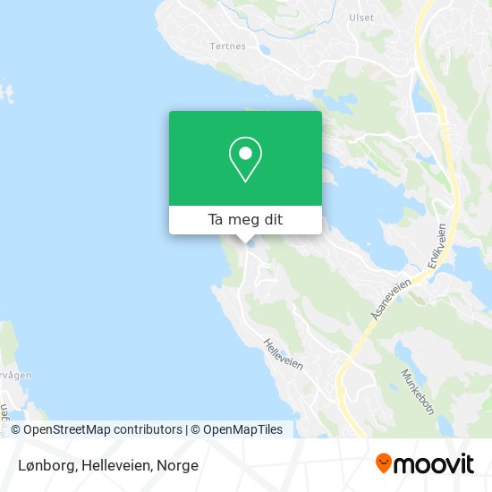Lønborg, Helleveien kart